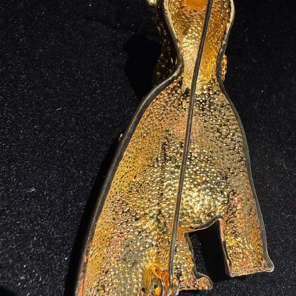 Gold and Black Glitter Dog Pin - Picture 9 of 13